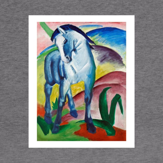 Blue horse art print by Franz Marc. by PedroRj